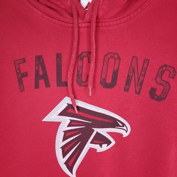 Majestic NFL Football Atlanta Falcons Hoodie Sweatshirt Red Size Medium - Picture 3 of 12